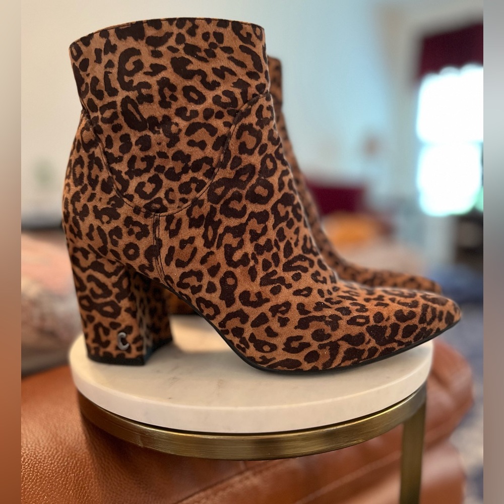 Circus leopard print ankle boots